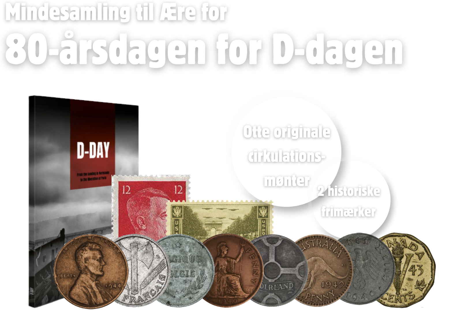 Eksklusiv mindesamling til ære for 80-årsdagen for D-dagen