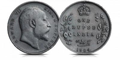 SS Cairo Edward VII 1 Rupee 1903-1910