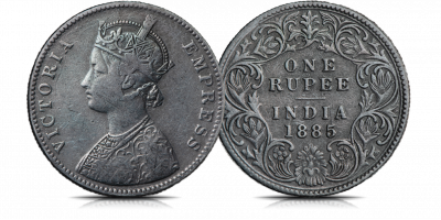 SS Cairo Victoria 1 Rupee 1877-1901